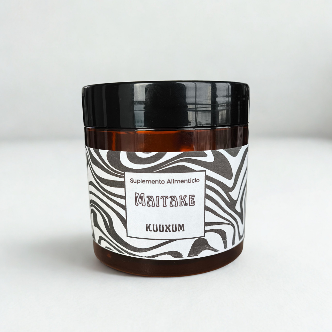 Frasco de cápsulas Maitake Kuuxum