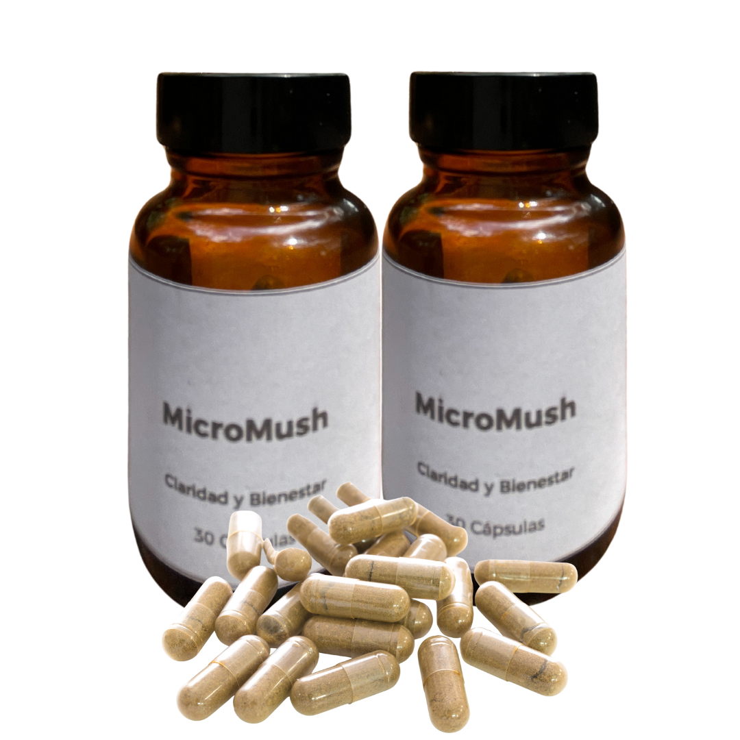 MicroMush 2 frascos de 40 caps